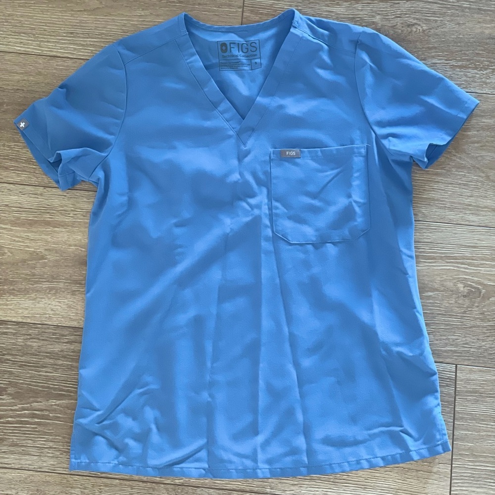 FIGS Ceil Blue Scrubs Small Regular Length